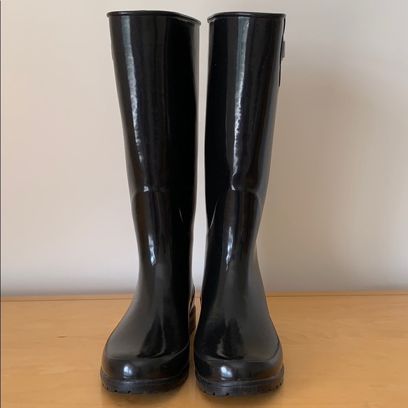 Sperry Top-Sider Tall Black Rain Boots Size 9 - Picture 5 of 13
